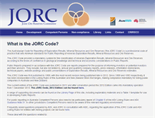 Tablet Screenshot of jorc.org